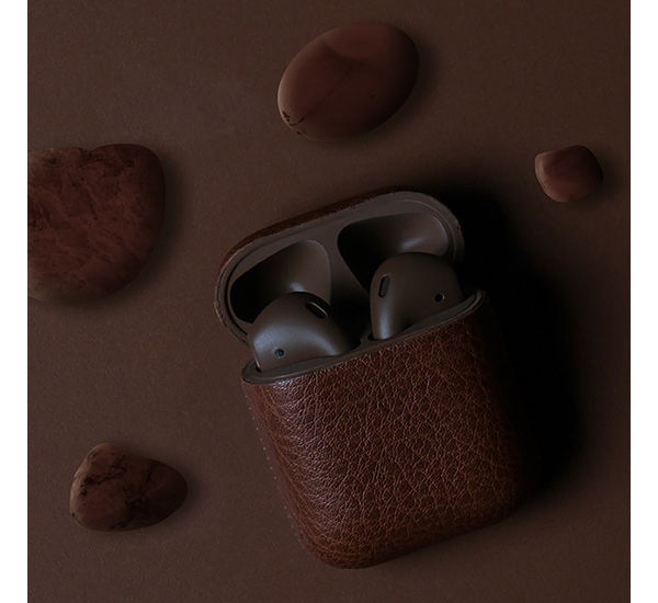 APPLE AIRPODS CALF BROWN BLACK LABEL EDITION